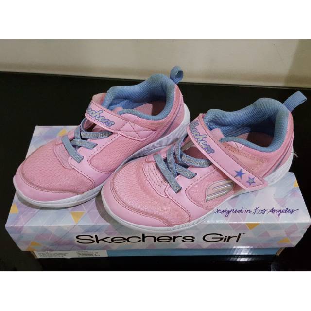 Sepatu sneaker anak perempuan cewek 2 3 4 tahun baby pink 