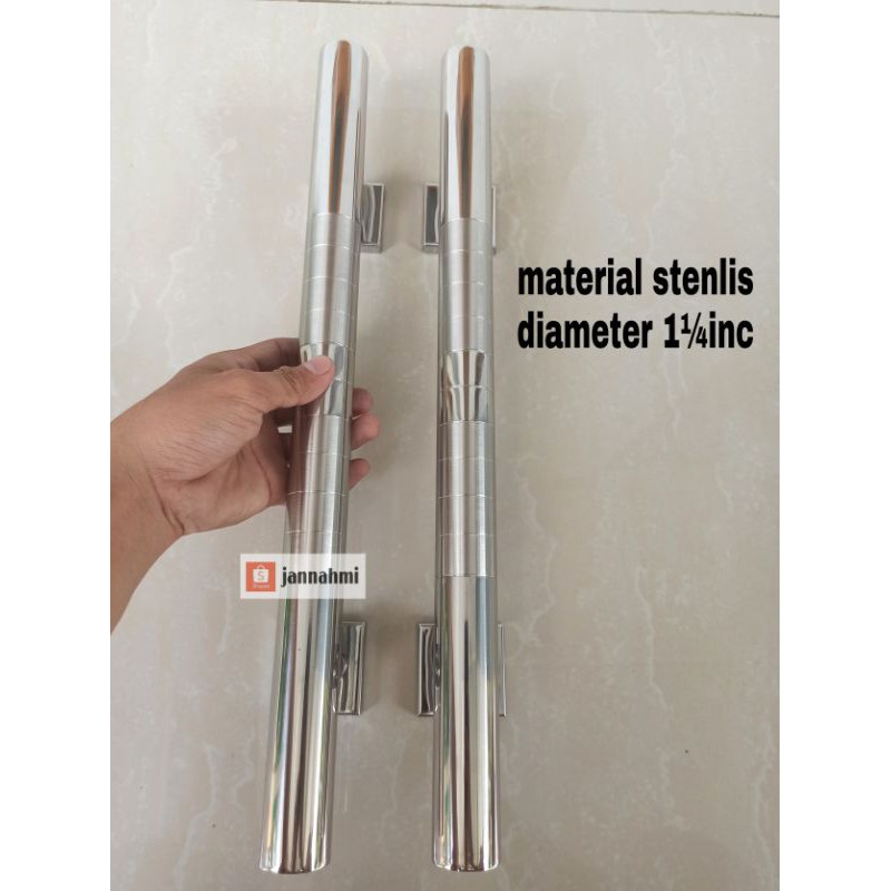 handle pintu suling bambu 45cm dop