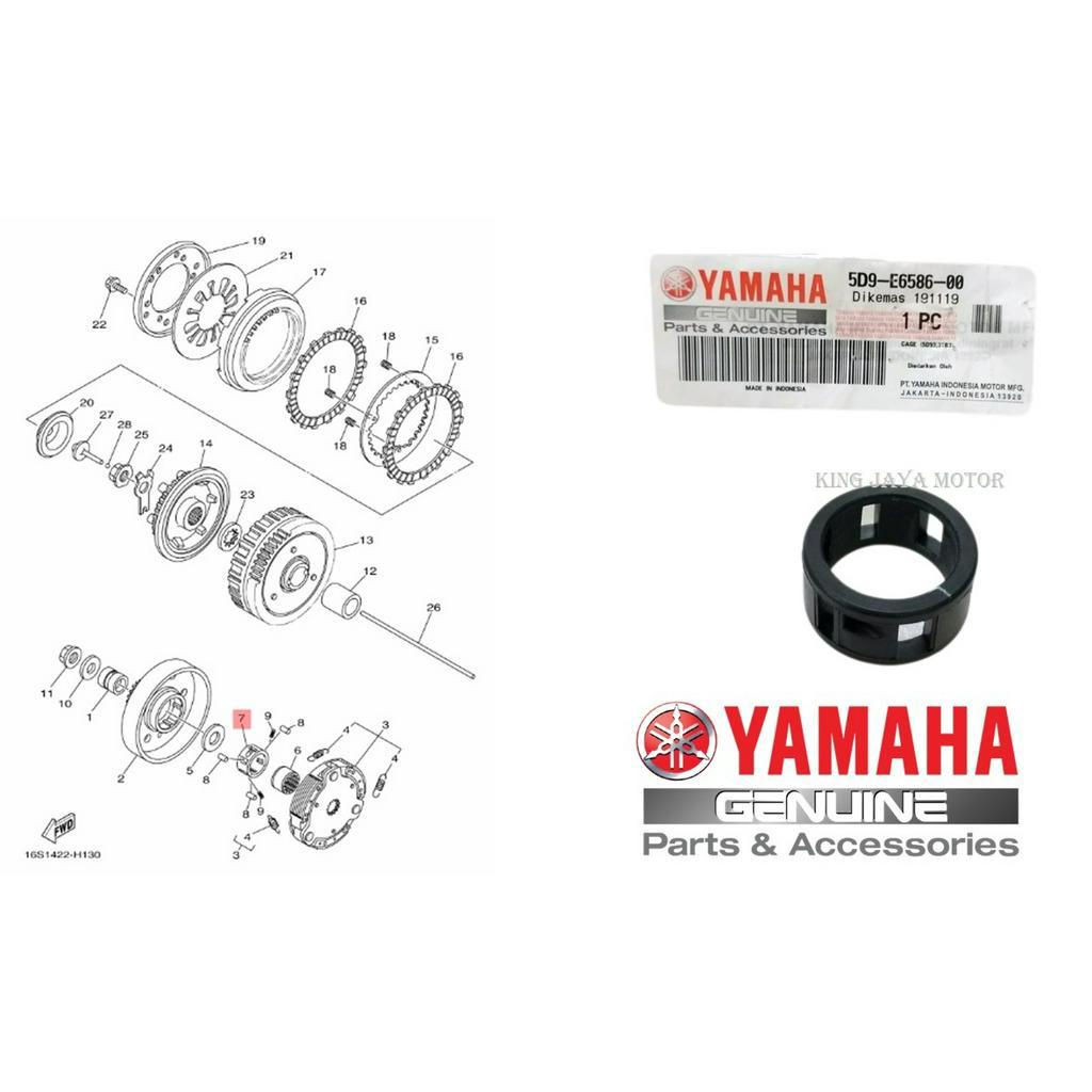 Bentengan Kopling Jupiter Z Vega Lama Old New Zr New Z1 Force FI 5D9-E6586-00 Original Yamaha