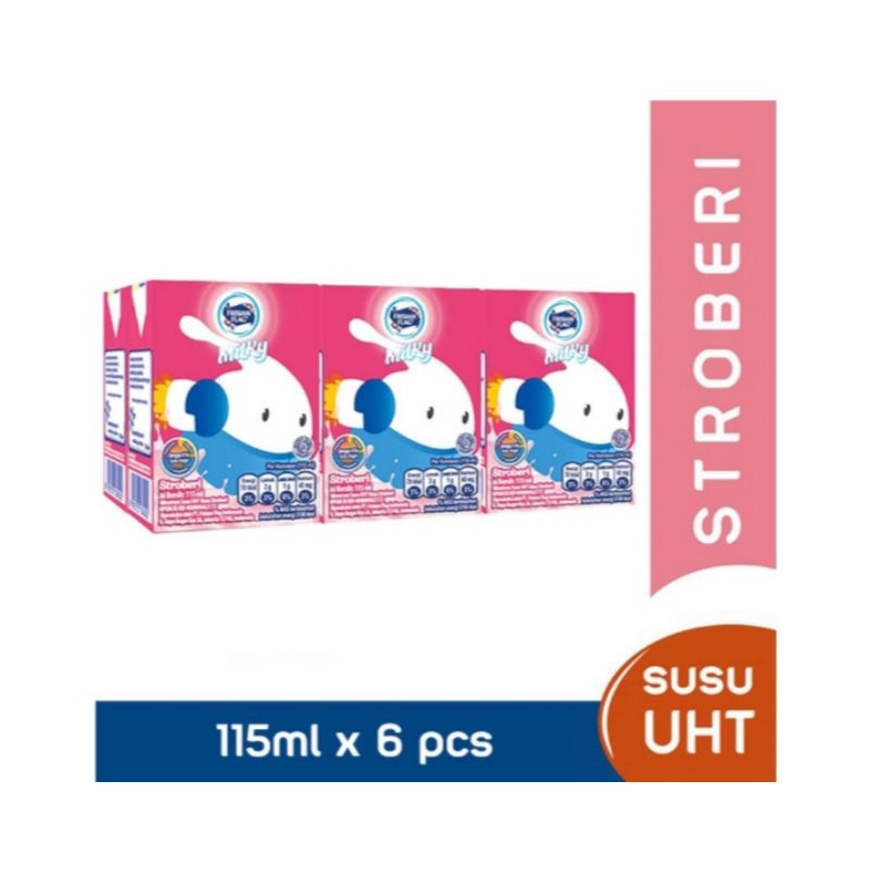 

FRISIAN FLAG Milky Susu UHT Stroberi 6 x 115 ml