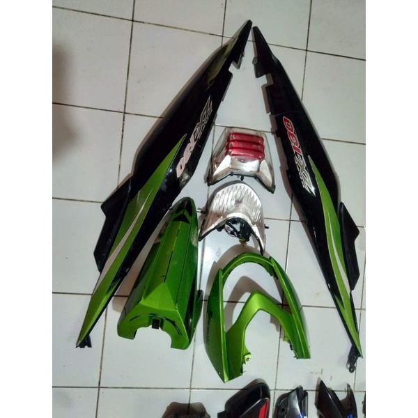 body set + lampu Kawasaki zx130 original copotan motor