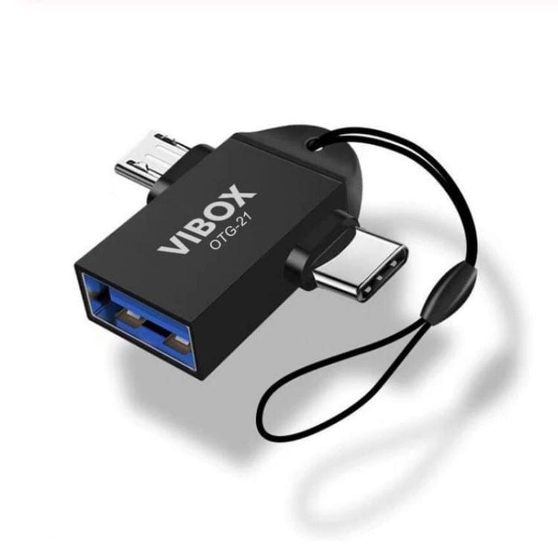 OTG VIBOX OTG-21 2IN1 MICRO TYPE-C On The Go VIBOX 2 IN 1 Tipe-c Micro