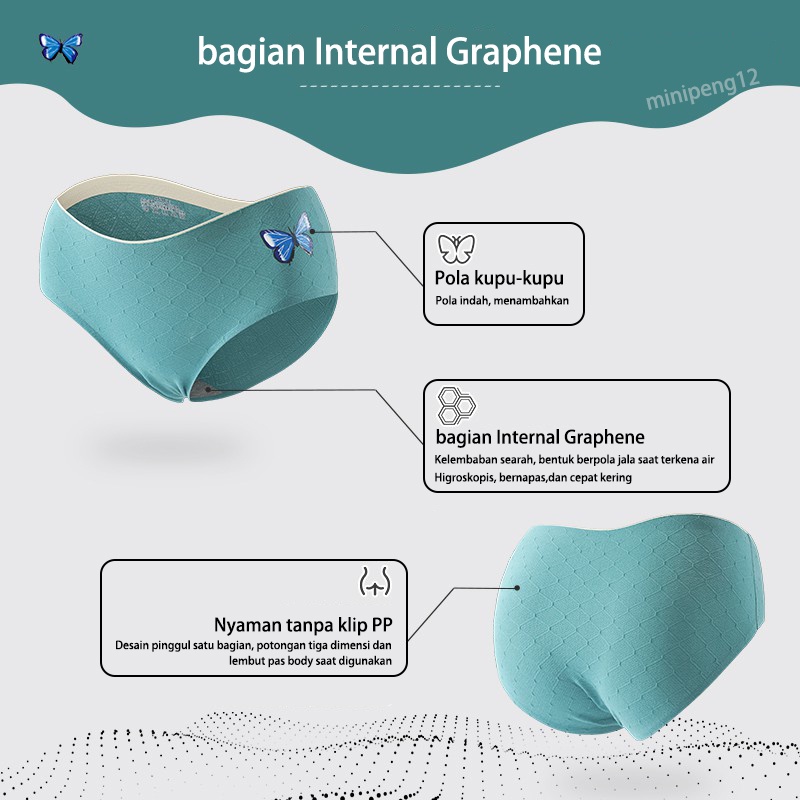 Celana dalam wanita antibakteri GRAPHENE Model katun terbaru cd wanita dewasa