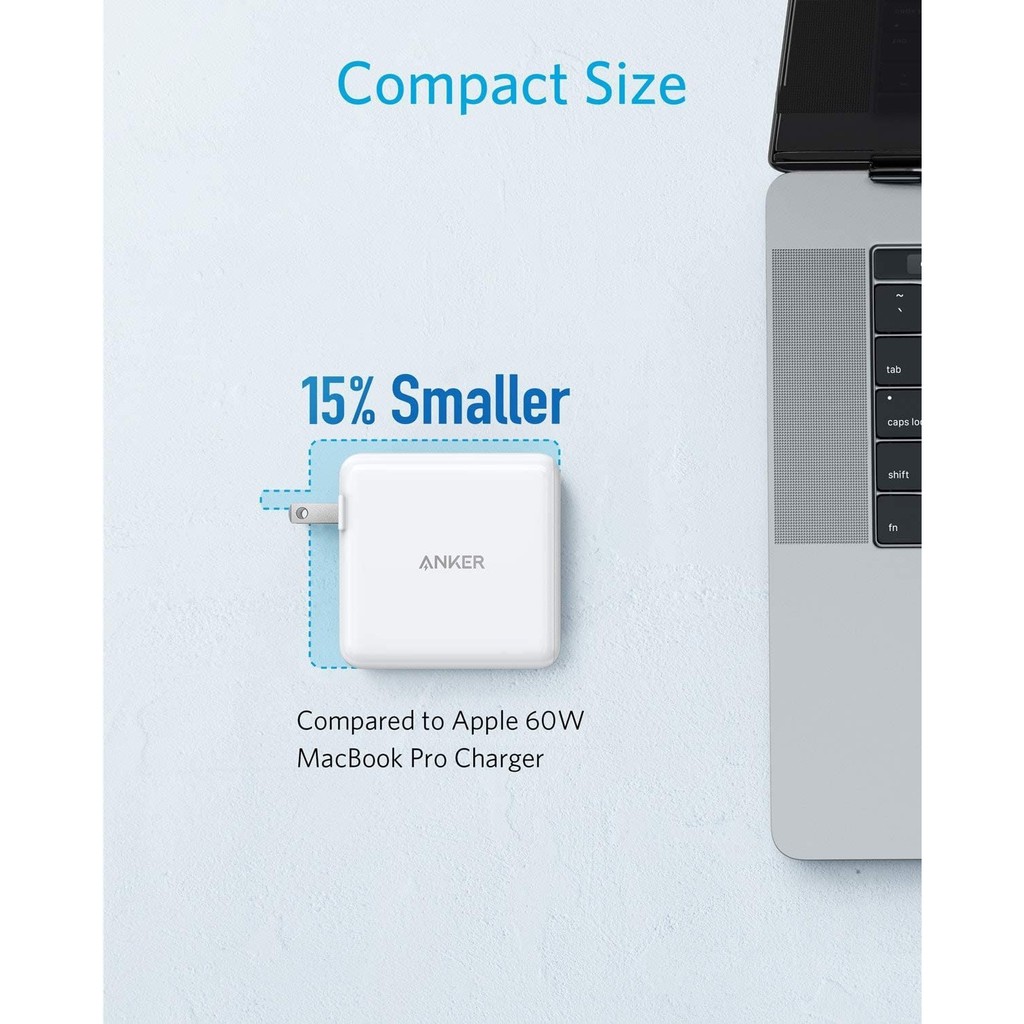 ANKER A2322 - PowerPort Plus Atom III - Dual Port Charger - 60W MAX - Charger 2 Port 60W dari ANKER