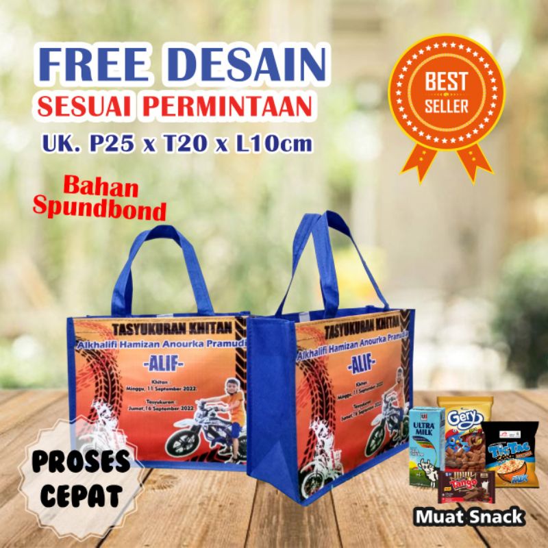 TAS ULANG TAHUN ANAK SPIDERMAN / GOODIEBAG