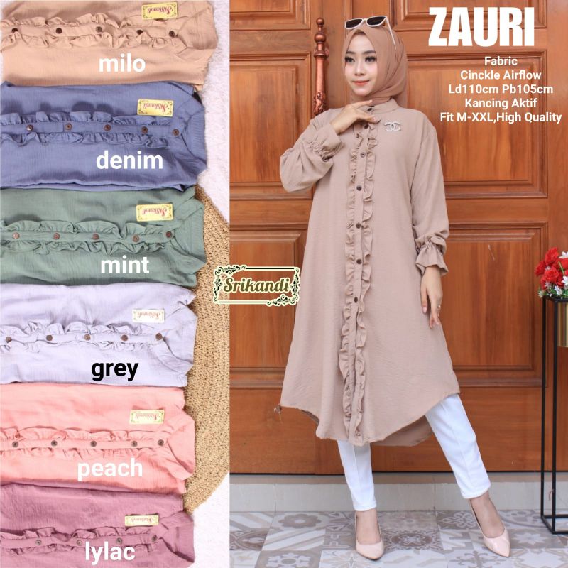 zauri tunik polos by srikandi