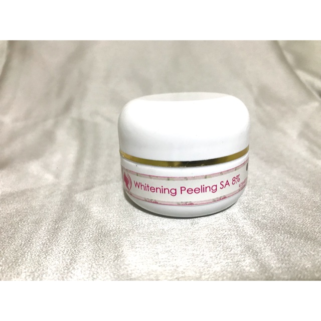 Cream whitening peeling SA 8% ampuh memutihkan wajah cream malam siang bukan kiloan ampuh farma