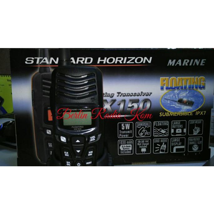 STANDAR HORIZON HX150 RADIO HT MARINE (YAESU)