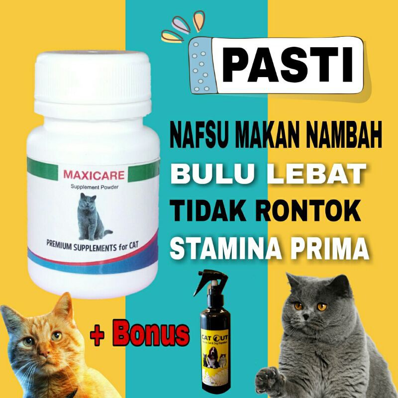 VITAMIN KUCING/PENGGEMUK KUCING/ANTI BULU KUCING RONTOK/OBAT KUCING