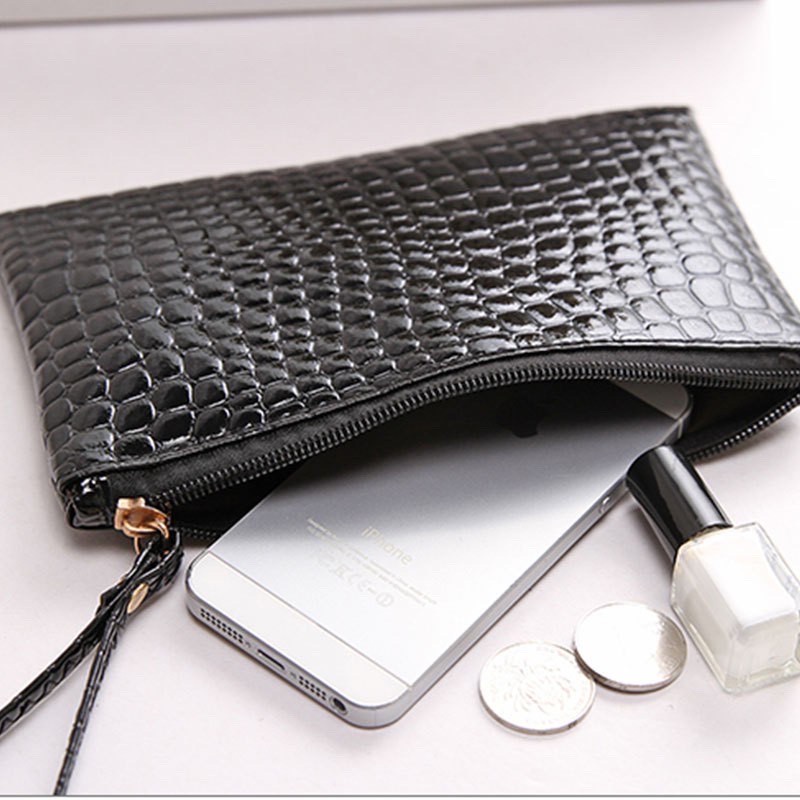 POUCH CROCO-POUCH KULIT BUAYA-DOMPET HP-DOMPET BUAYA