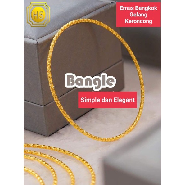 GELANG EMAS BANGKOK MODEL KERONCONG