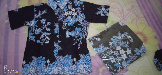 Batik Couple Keluarga Sania Ruffle Ori Ndoro Jowi Dnt Motif Cibulan