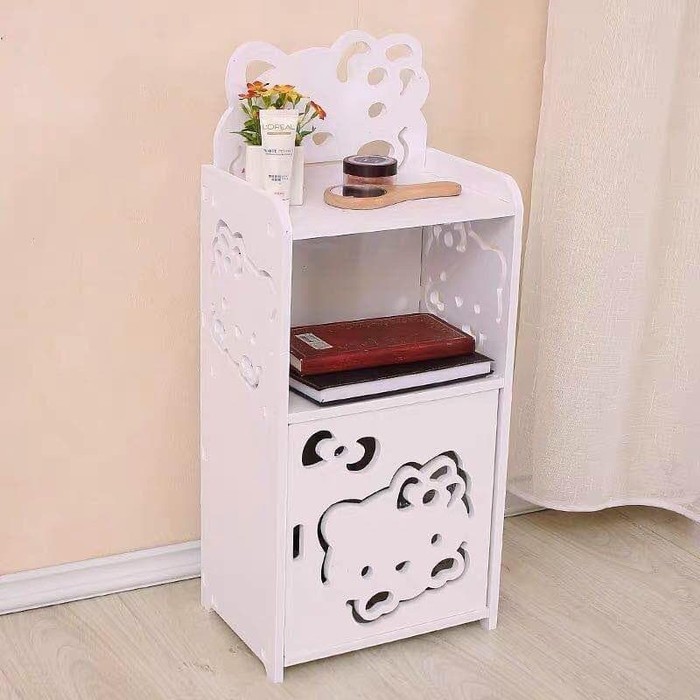 MEJA RIAS KAMAR MEJA TAMU MEJA NGOPI MULTIFUNGSI MOTIF HELLO KITTY