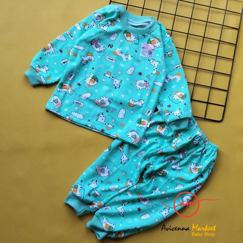 setelan piyama premium bayi 3-36 bulan