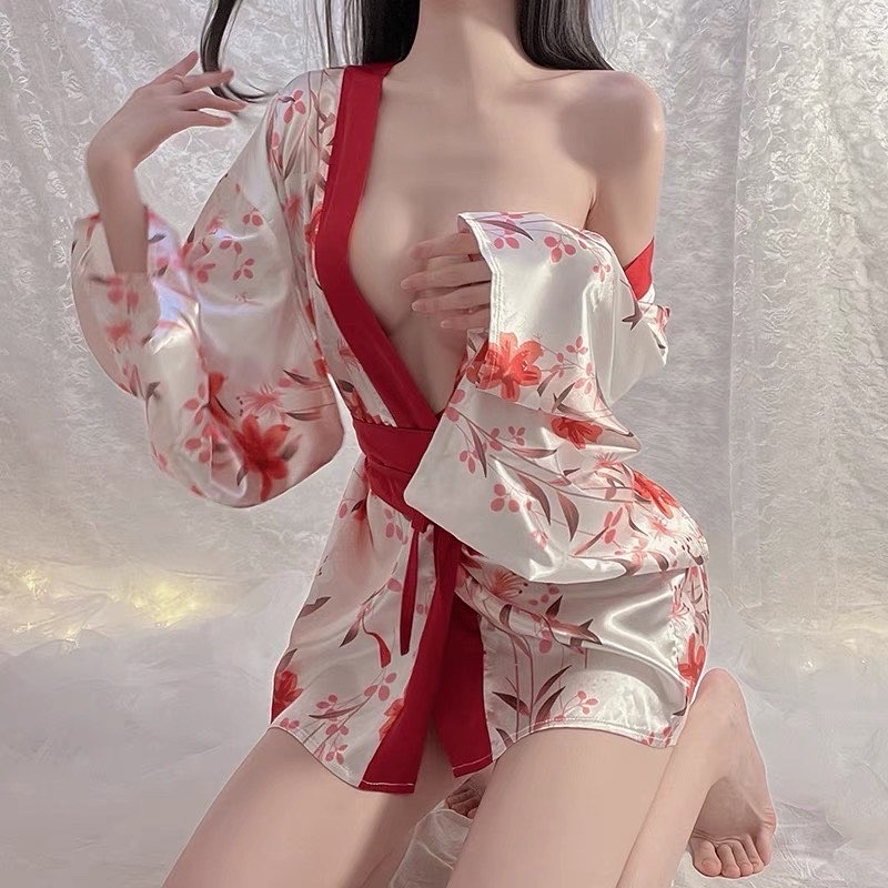 Lingerie Cosplay kimono jepang / Kostum jepang / Lingerie kimono baju tidur sexy wanita 225