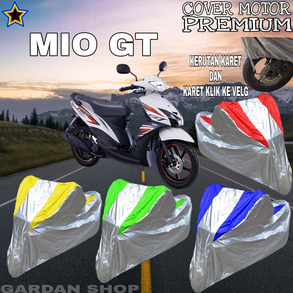 Sarung Motor MIO GT Silver KOMBINASI Body Cover Penutup Mio Gt PREMIUM