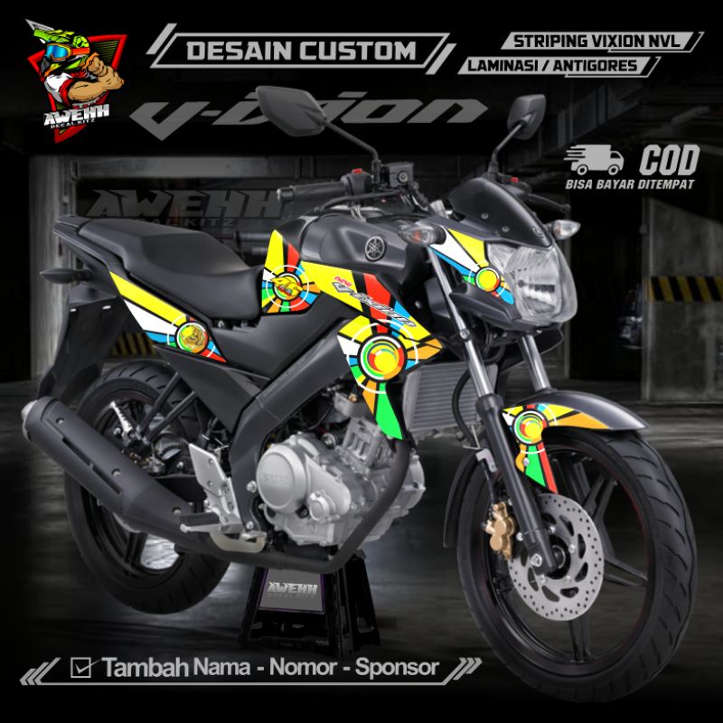 STRIPING STIKER VIXION NVL - VIXION NVA - VIXION OLD DESAIN CUSTOM