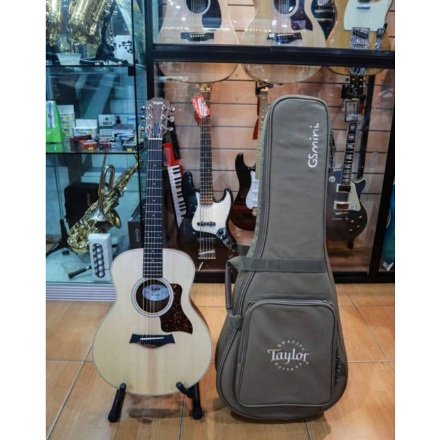 Taylor GSMINI E-walnut With Gigbag - Gitar Akustik Elektrik Original Distributor Resmi