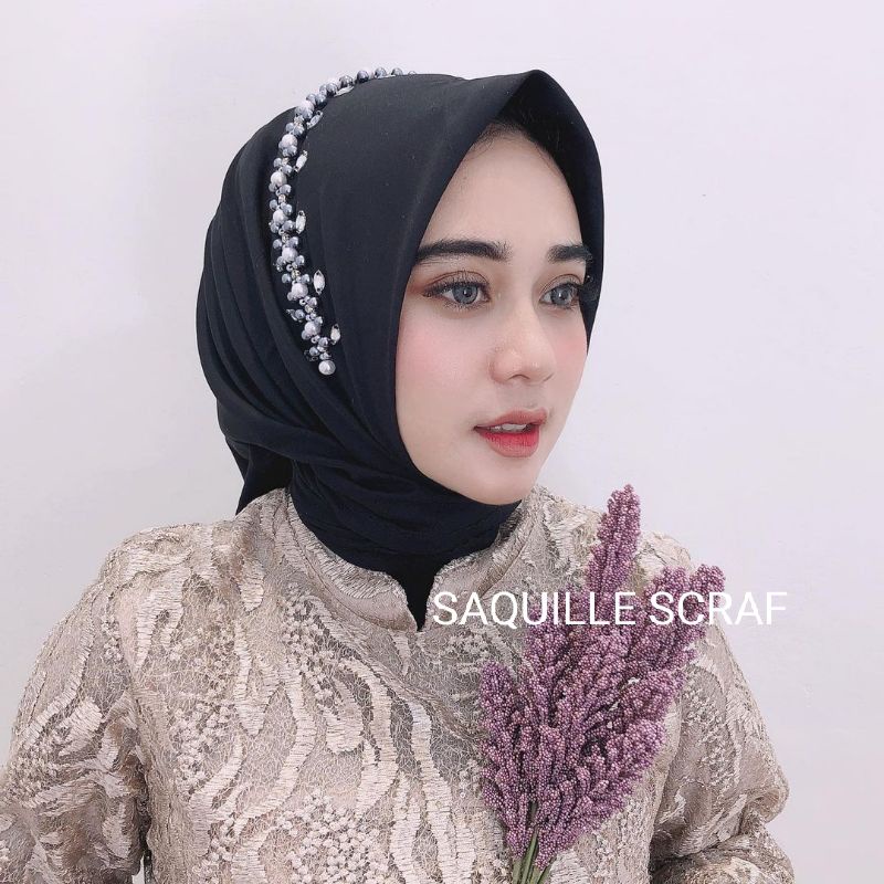 segiempat bella square payet mutiara permata/jilbab segiempat bella square bando payet/hijab bella-3