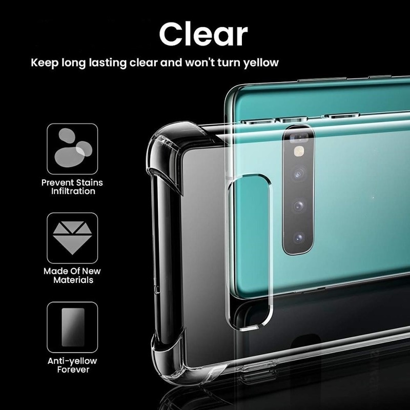 Casing Soft Case TPU Transparan Shockproof Untuk Samsung Note 8