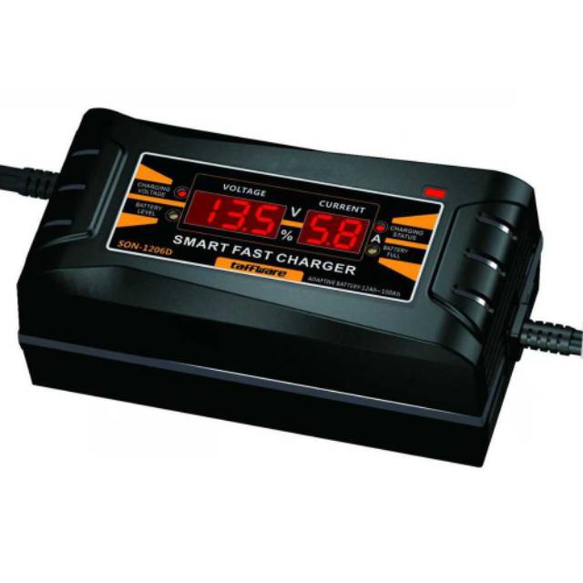 SODER Charger Aki Mobil Wet Dry Lead Acid Smart Charger 12V 6A