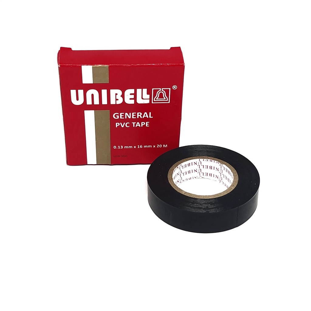 Solasi Isolasi Lakban Pelekat Lem Kabel Listrik PLN Hitam Unibel