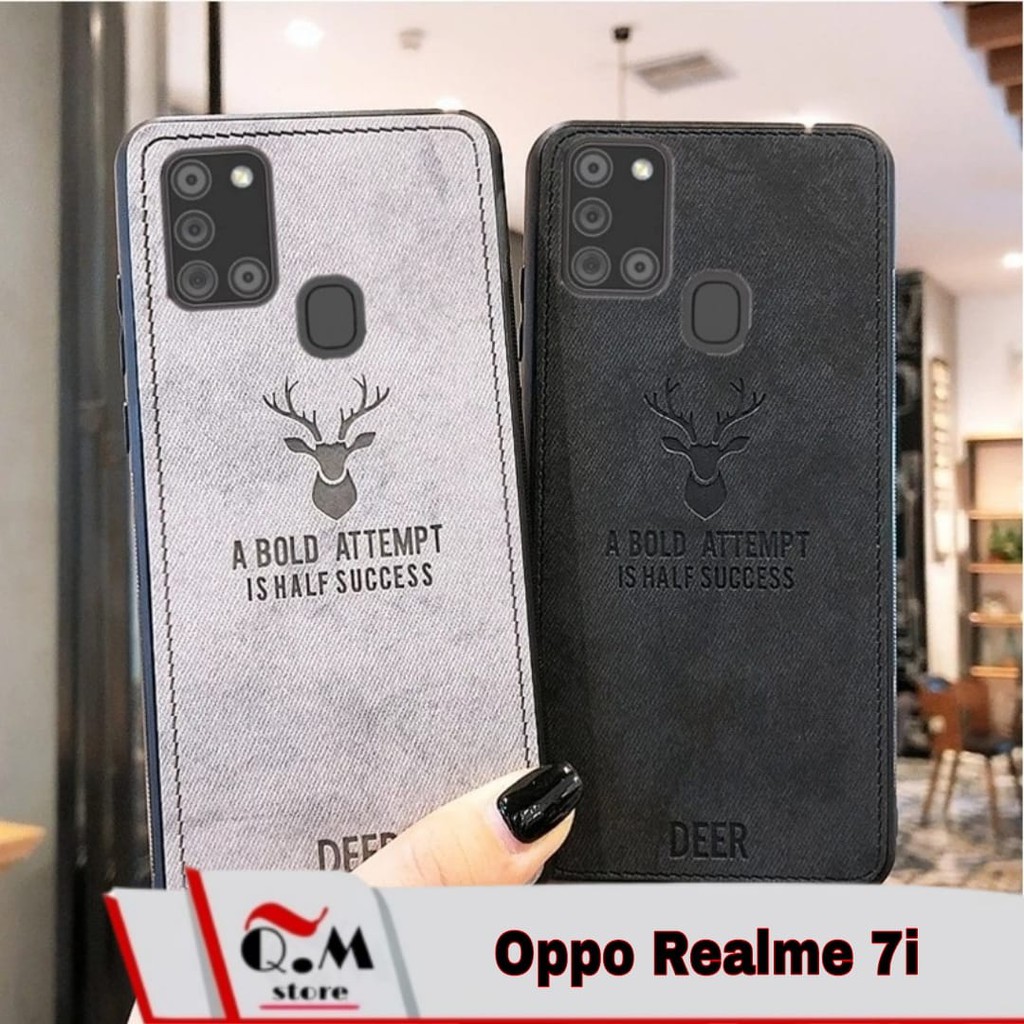 Case Deer Realme 7i Soft Case High Quality Premium Casing Deer Bermotif Rusa Jens