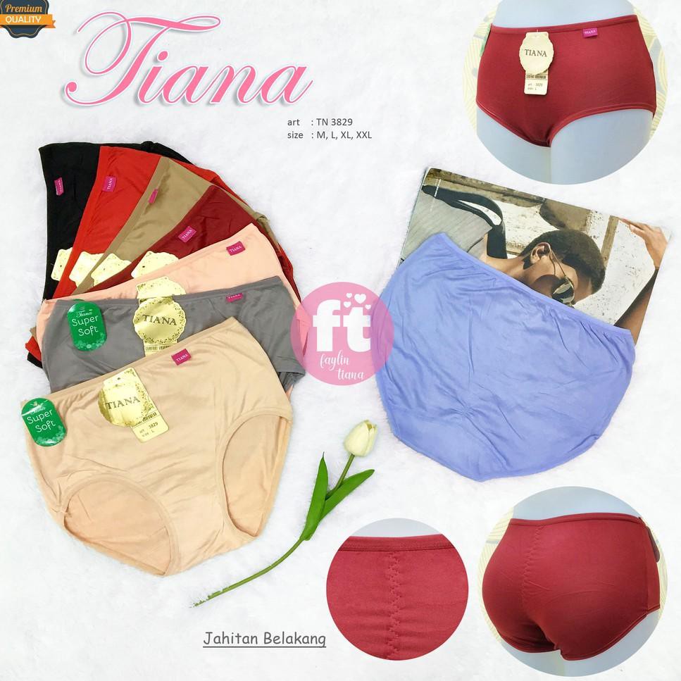 TIANA | Celana Dalam Wanita SUPER SOFT JAHIT BELAKANG / EXTRA SIZE M-XXL / art TN 3829