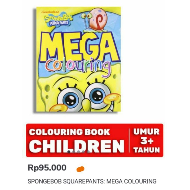 BBW Colouring Book Spongebob Squarepants