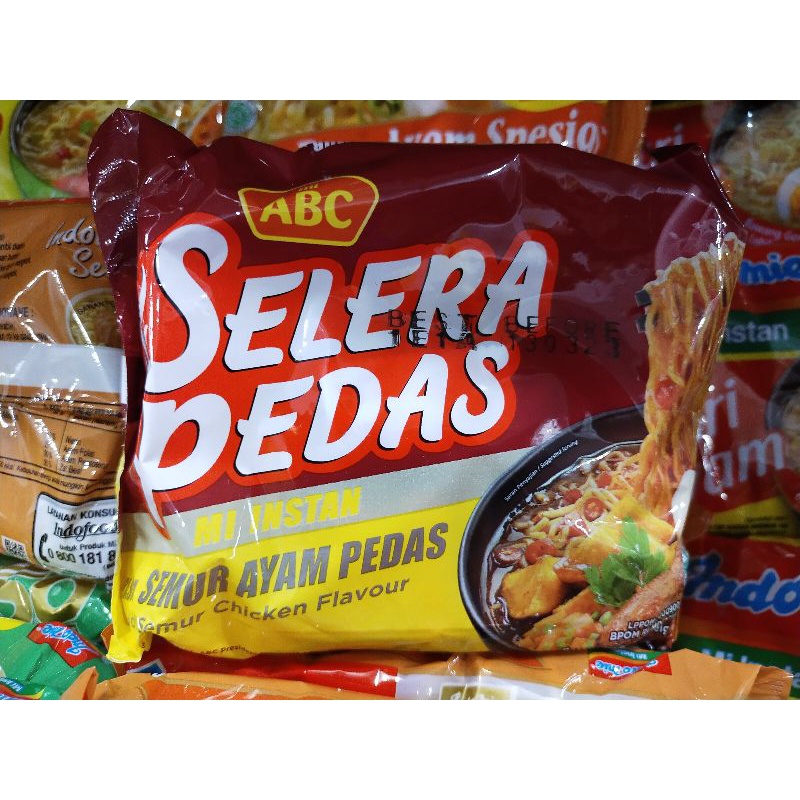 

ABC Selera Pedas Mi Instan rasa Semur Ayam Pedas