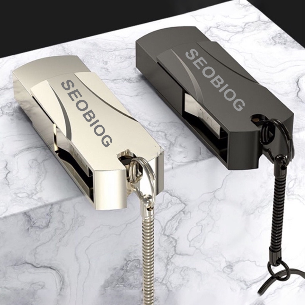 (Huluboy) Seobiog Flashdisk Usb 3.0 Kapasitas 1T 2T Bahan Metal Shockproof Untuk PC