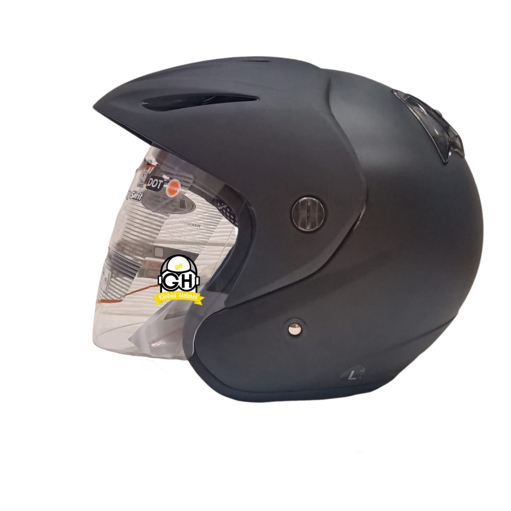 HELM INK CX 22 BLACK MATT ORIGINAL HELM INK CX22 HITAM DOFF HELM INK TOPI ASLI ORI GARANSI SNI