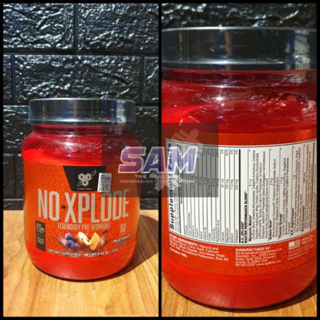 Suplemen Fitness BSN NO Xplode 60 serving Malang Pre Workout