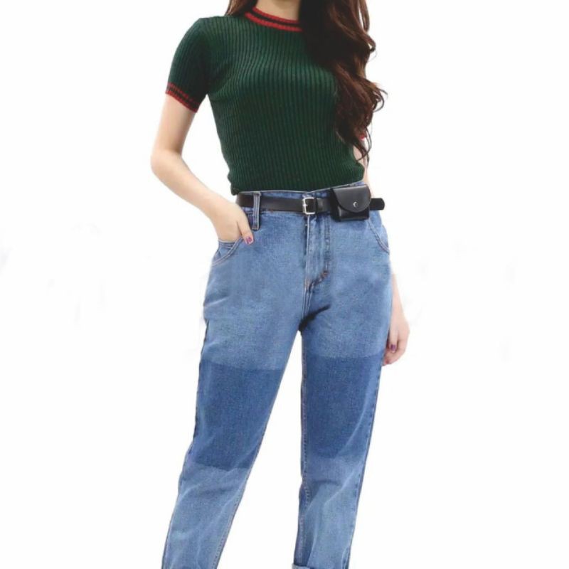 LX IKAT PINGGANG WANITA/KOMBINASI DOMPET CHECKED BELT