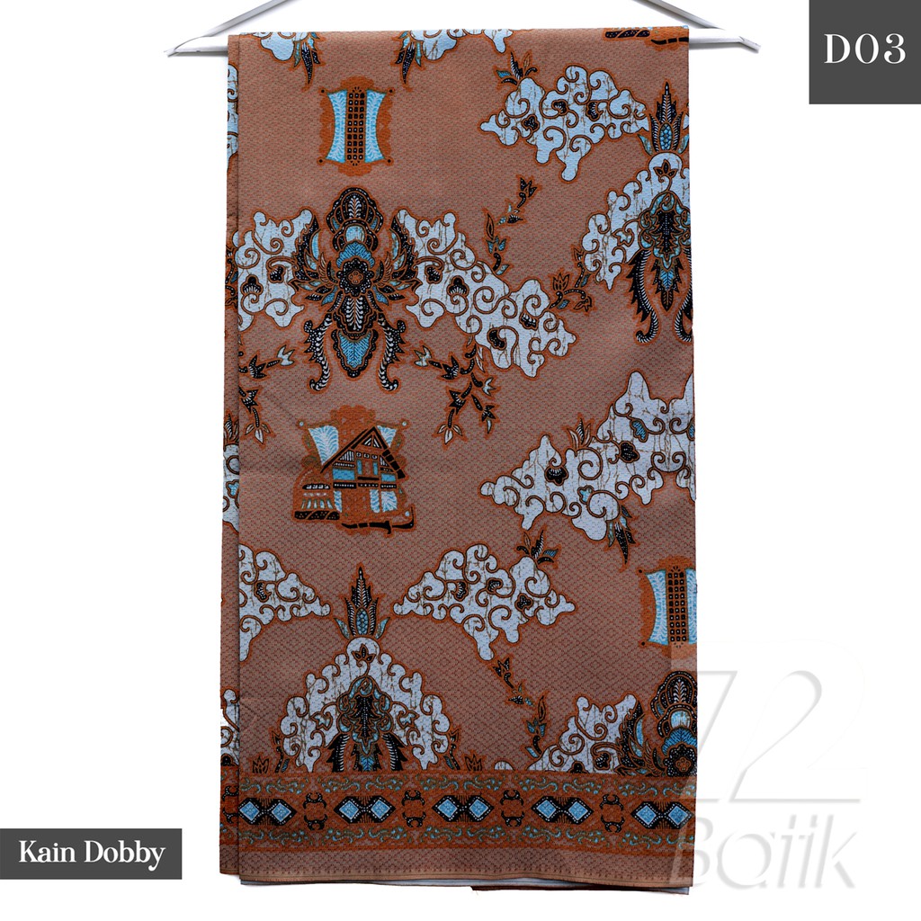 KAIN BATIK PREMIUM Dobby Motif Rumah Adat Warna Biru Dongker Coklat Cokelat Choklat 726878 Cap 72 Jarik Jarit Samping Kebat Panjang Batik Dobby Modern Premium Bahan Seragam Batik Pernikahan Kantor Keluarga Murah Kamen Jadi Batik Bali Lembaran