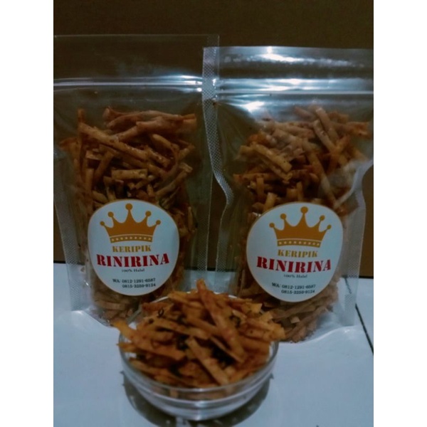 

KERIPIK TERMURAH/KERIPIK RINIRINA/KERIPIK 100GRAM/KERIPIK BAWANG/STIK BAWANG/CEMILAN KEKINIAN/CEMILAN ENAK