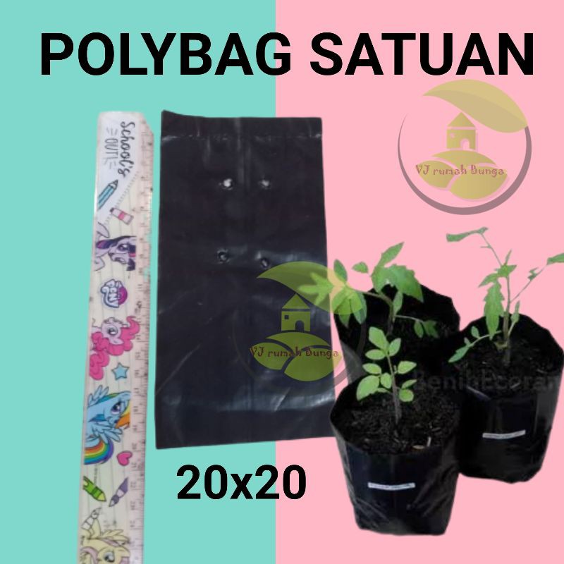 Paket Polybag Tanaman Tebal isi ratusan plastik polybag polibeg planter