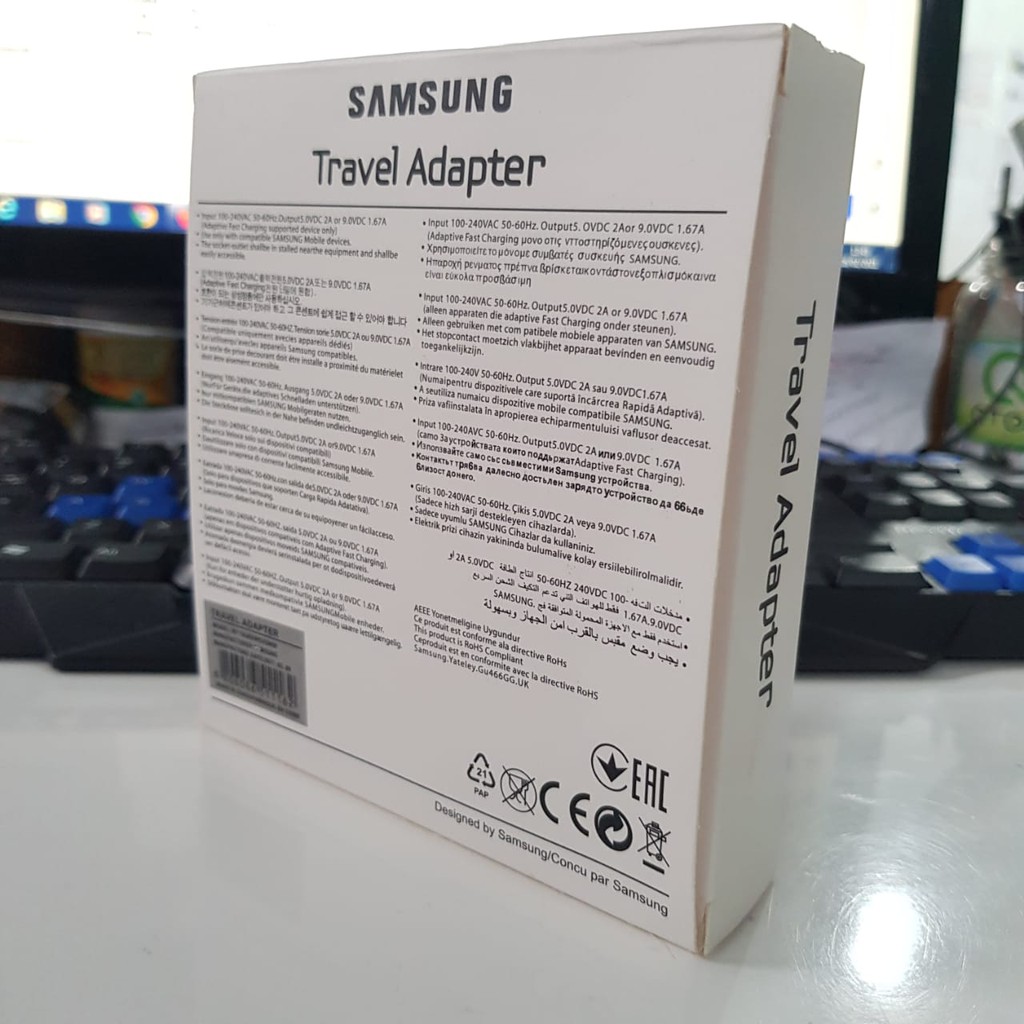 Packing Charger Samsung S6/S7/S8 + Mika Dalam [ss]