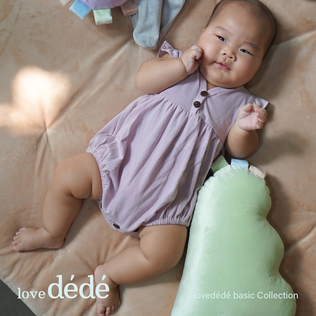 Lovedede - Kila Romper - Jumper Romper Bayi Perempuan Polos NB-12 bulan