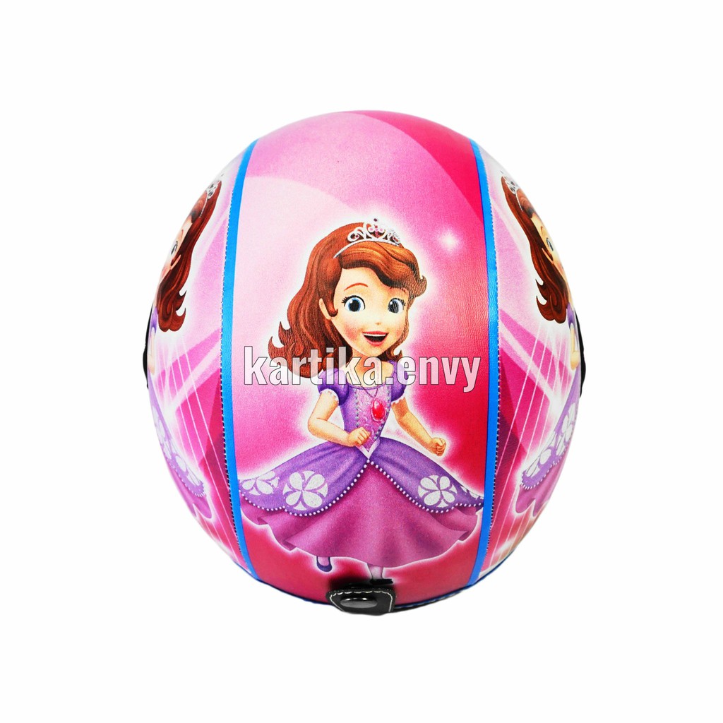 Helm Anak Perempuan Model Bogo Karakter Sofia The first