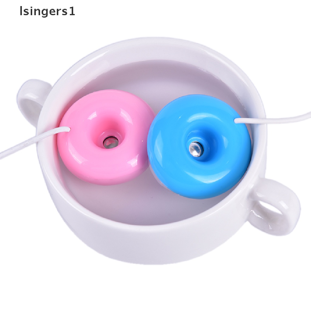 (lsingers1) 1pc Humidifier / Purifier / Diffuser Aroma Terapi Mini Portable USB Bentuk Donat