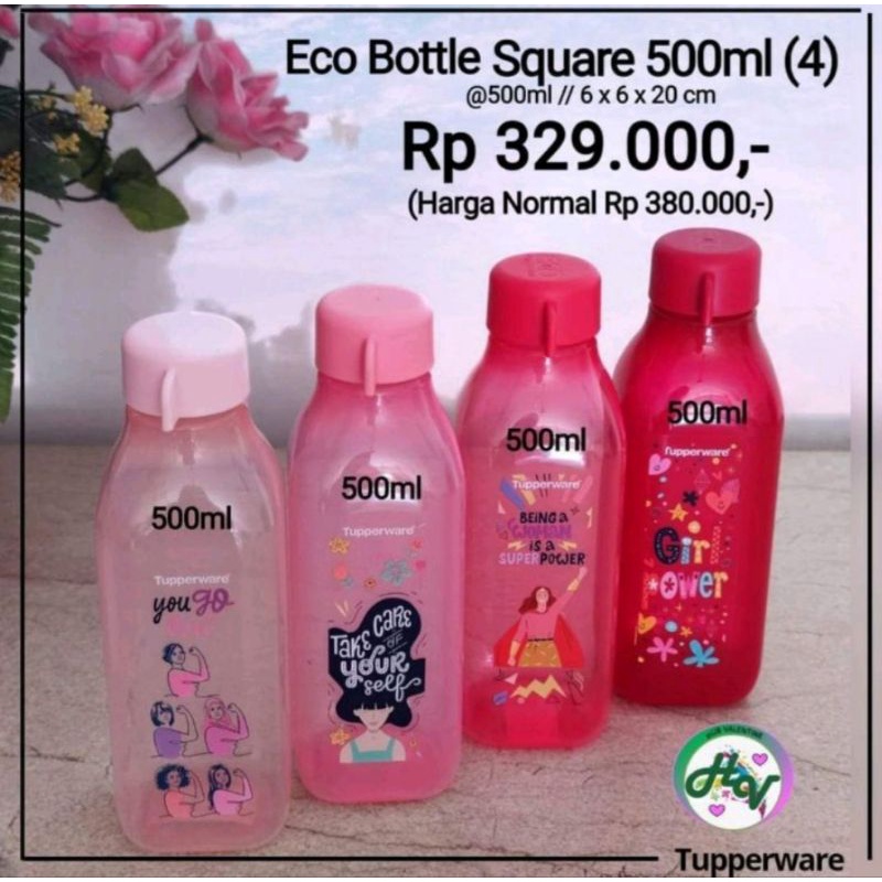 Eco bottle minion yellow & blue botol minum anak tupperware 1 pcs