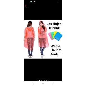 Jas Hujan Ponco Disposable Emergency Rain Coat