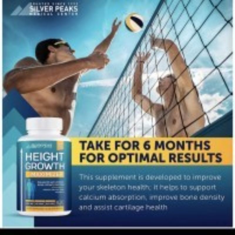 Peninggi badan Promo 3 botol Height Growth Maximizer Grow Up USA Original