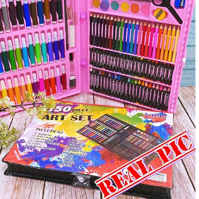 

Gratis ongkir|LR32|AZ 150PCS Crayon Set Pensil Warna dan Alat Gambar / Alat Tulis & Lukis Menggambar Melukis Anak ATK