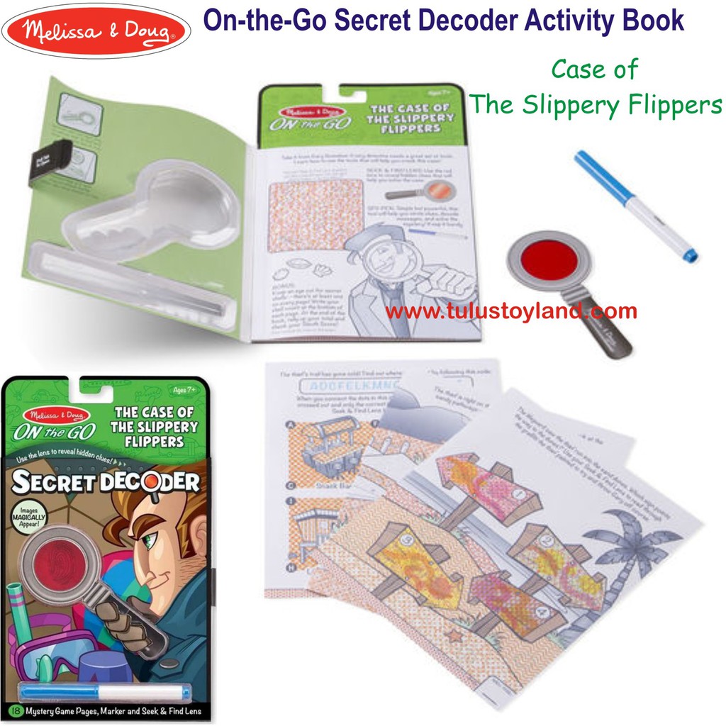 Buku Detektif Melissa and Doug ON The GO Secret Decoder Activity Book