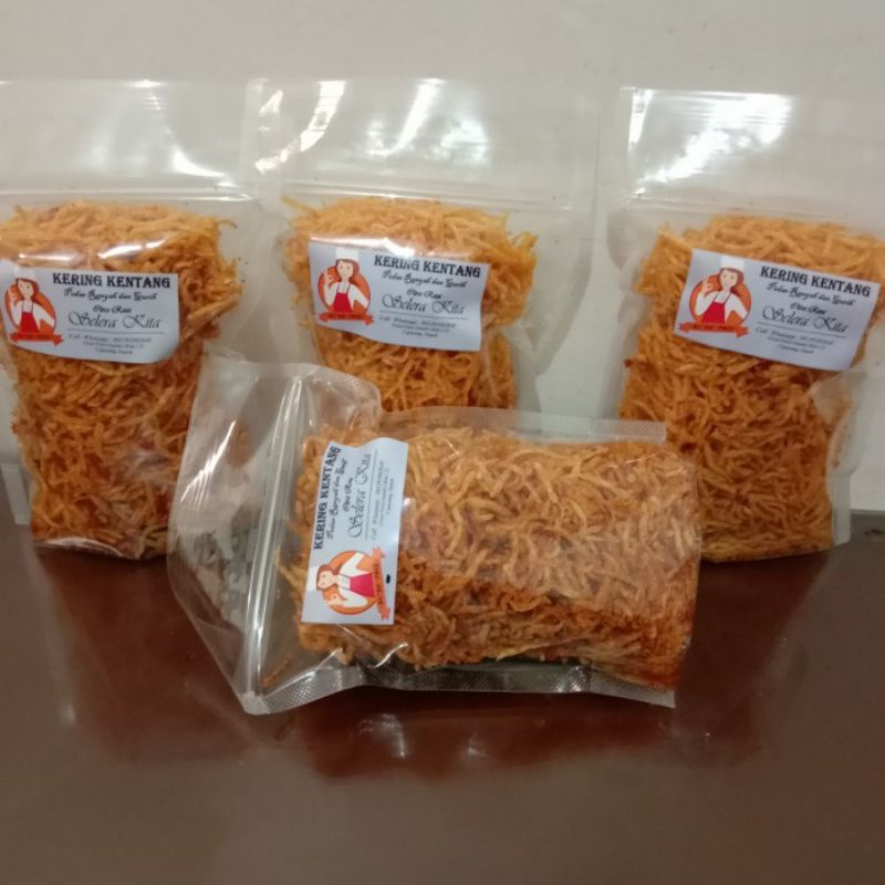 

KERING KENTANG MUSTOFA 200gr ORIGINAL, PEDAS, TERI, KACANG - Pedas Teri