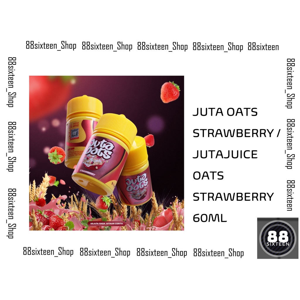 LIQUID 60ML JUTA OAT STRAWBERRY / JUTA JUICE OATS STOBERI