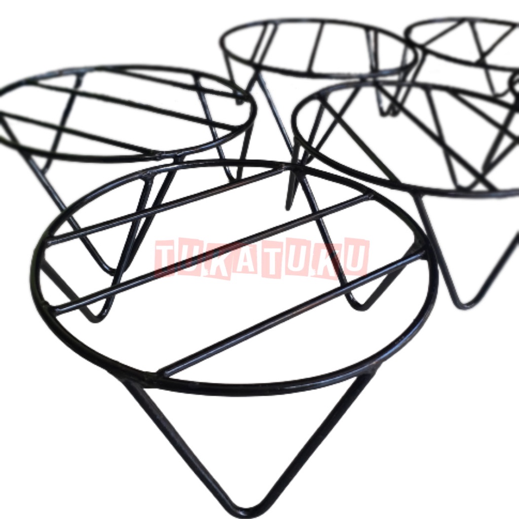 STANDING RAK POT Bunga Besi Diameter 25 cm