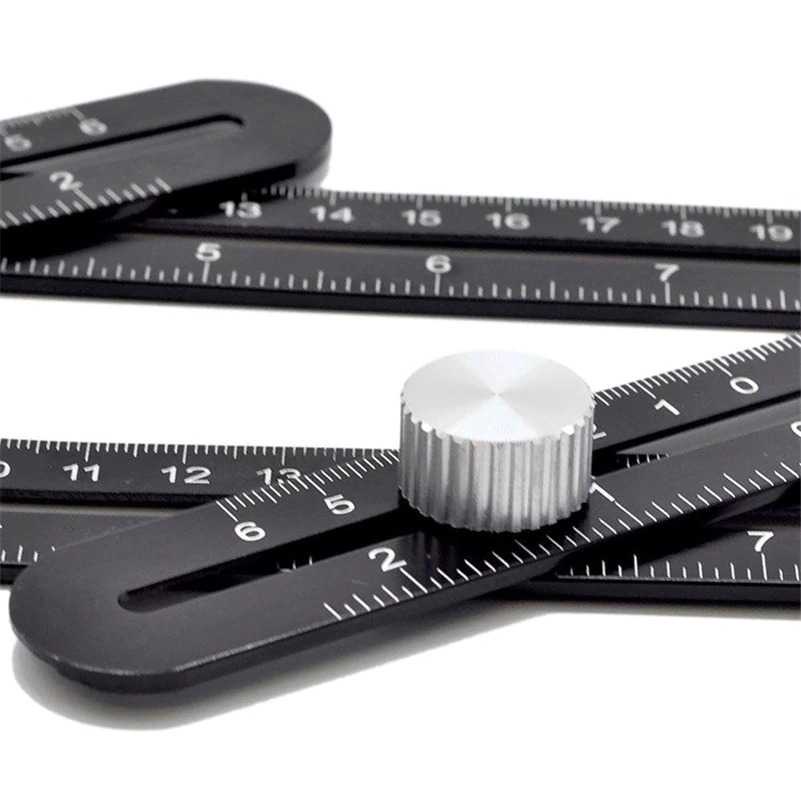 TG-DG560 KEURIGER ALAT BANTU PENANDA SIX SIDED RULER WITH HOLE LOCATOR - A50